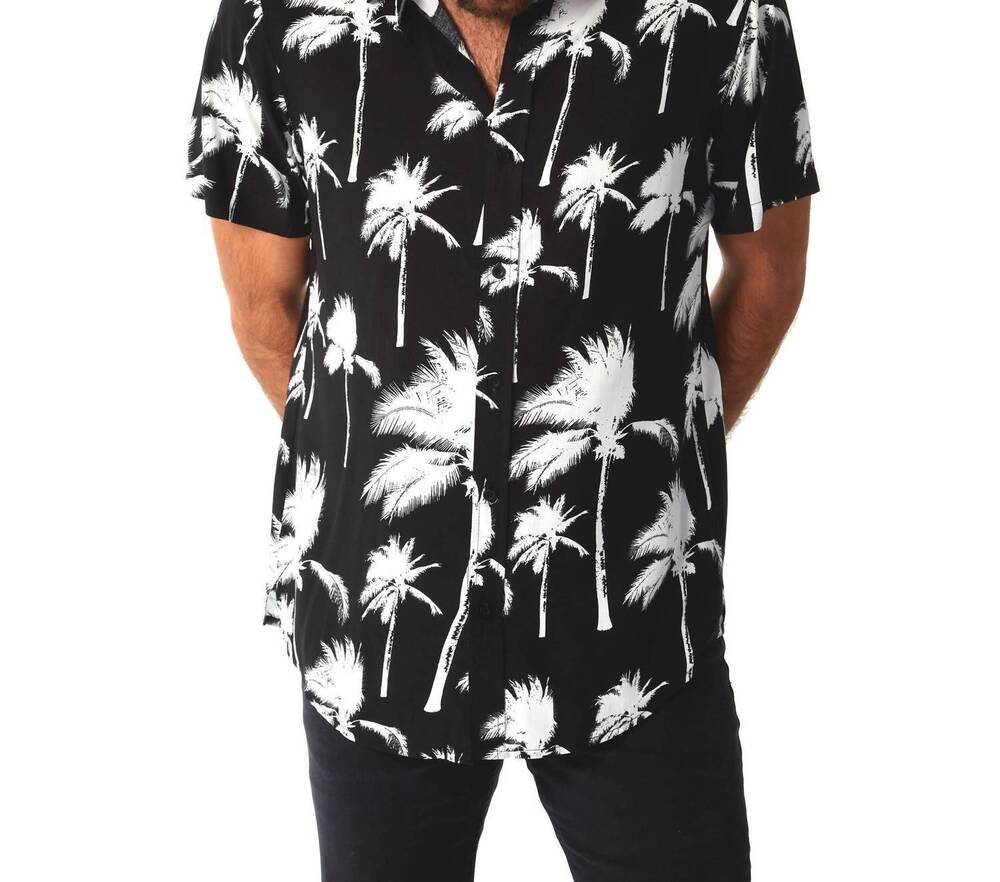 NEW PX amari rayon shirt in black